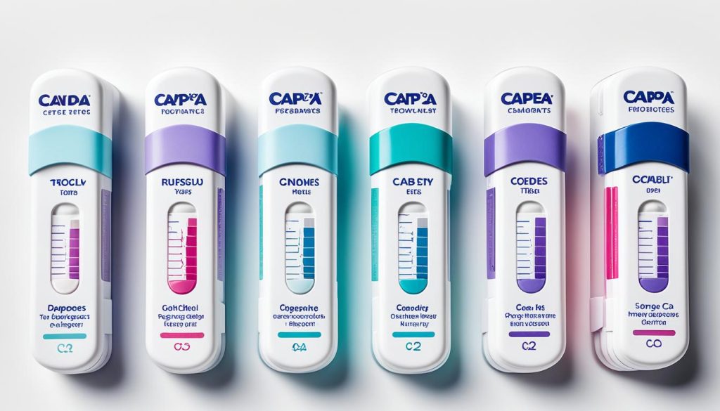 Different types of pregnancy tests