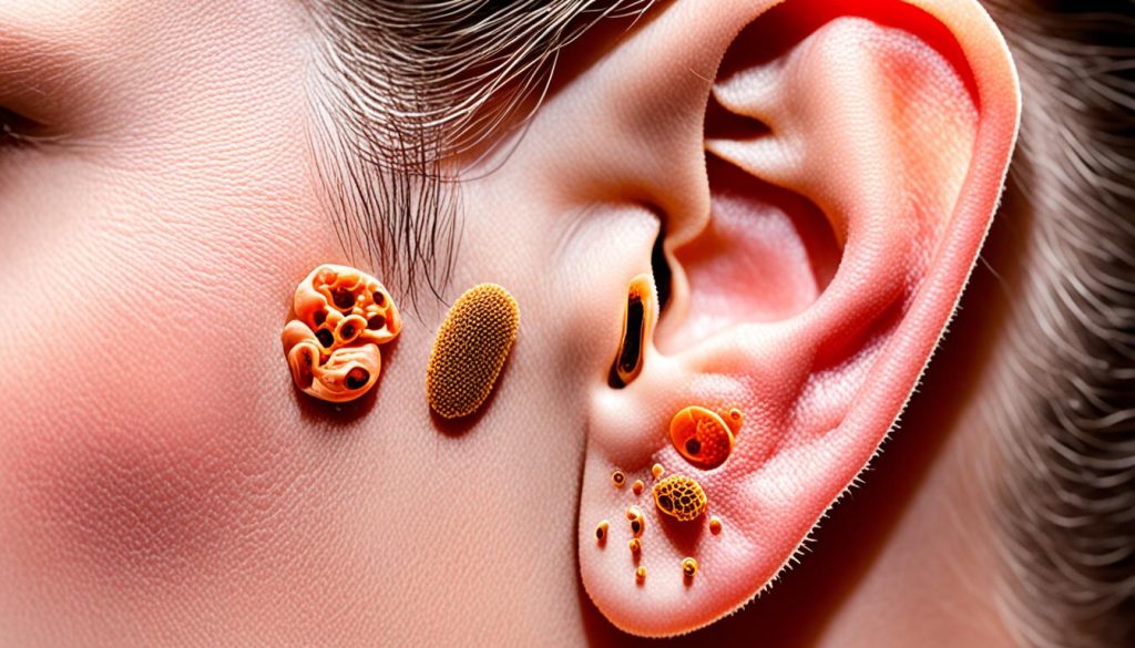 causes of ear pimples causes of ear pimples