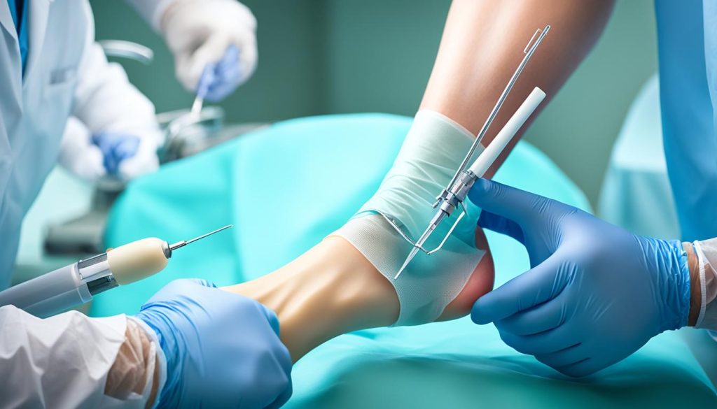 heel spur surgery image