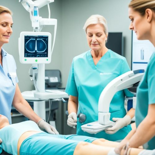 how is a bone density test done on a woman