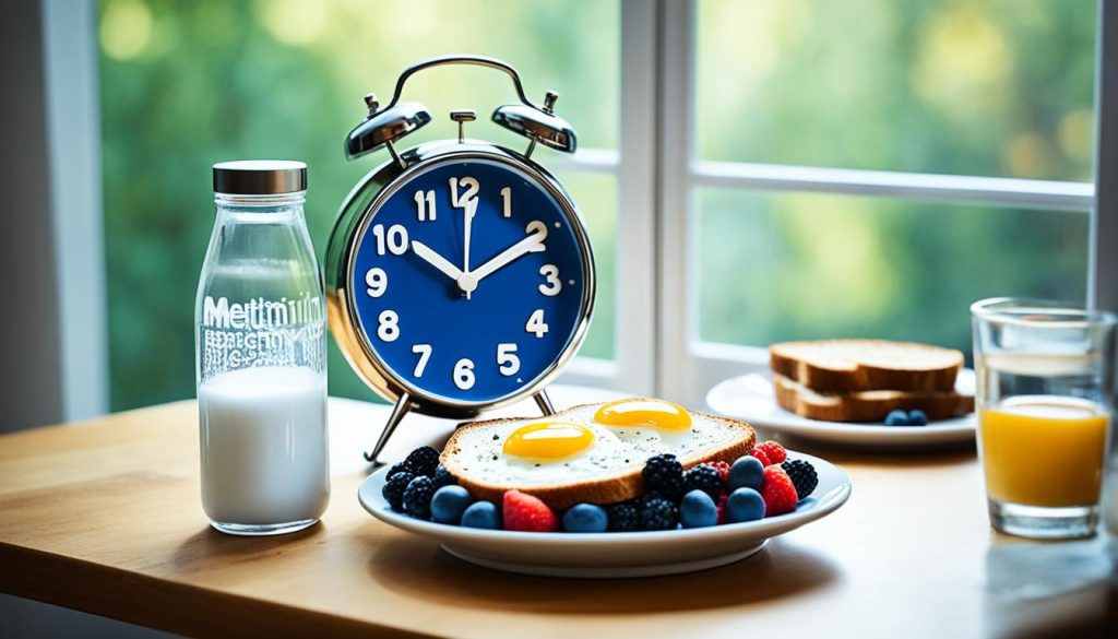 ideal time for metformin intake