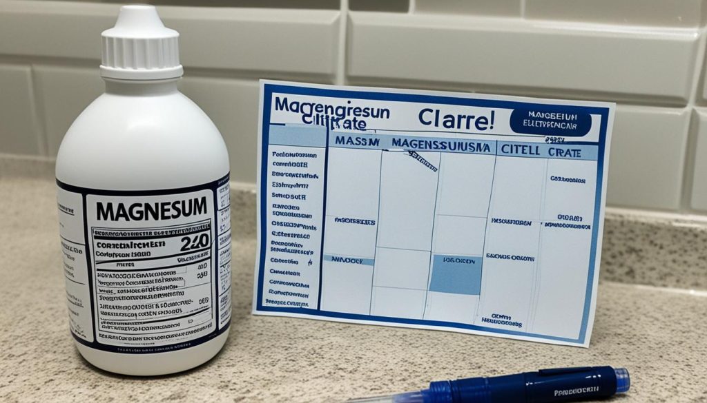 magnesium citrate for bowel preparation