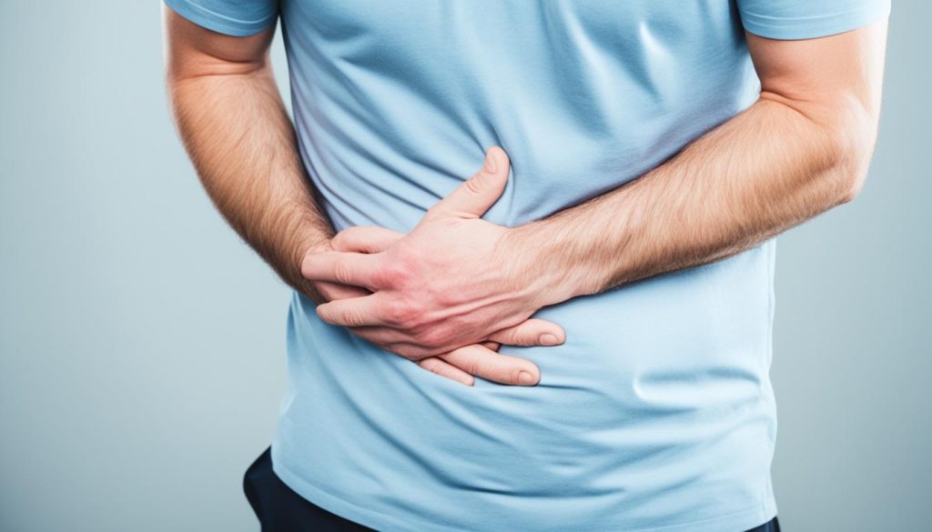 pressing on stomach causing pain