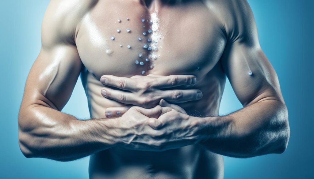 stomach discomfort when pressed