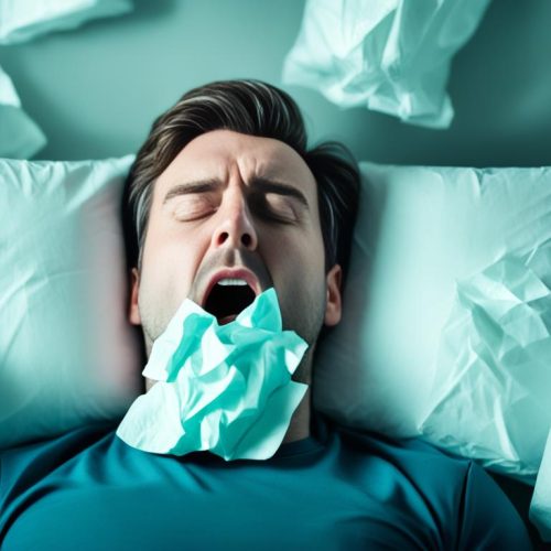 why does my nose get stuffy when i lay down