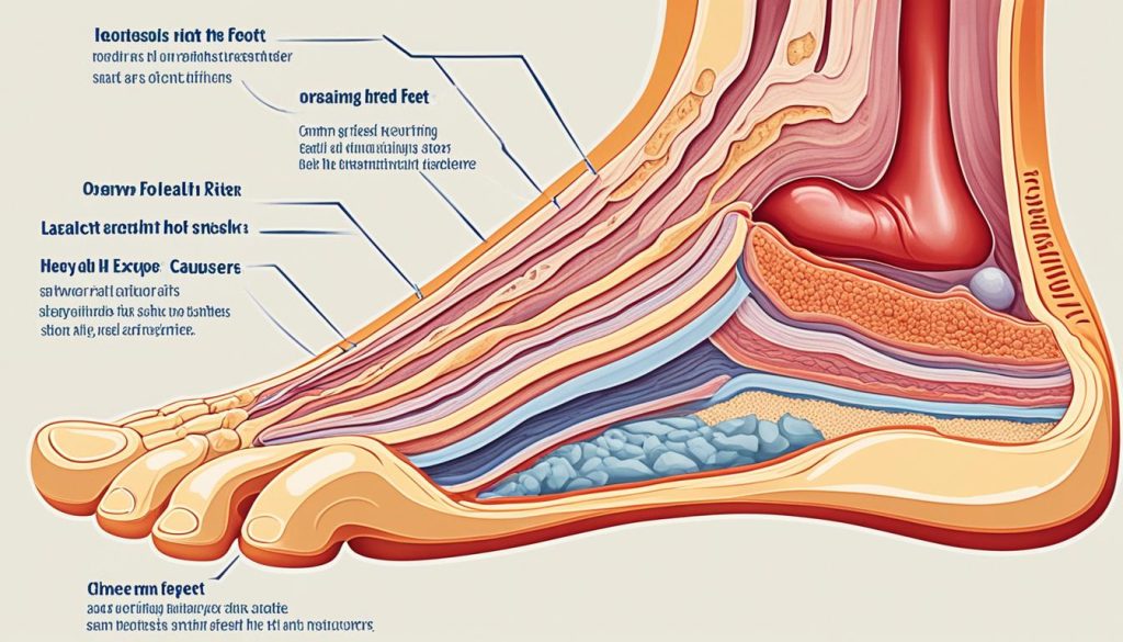 causes of dead skin on feet