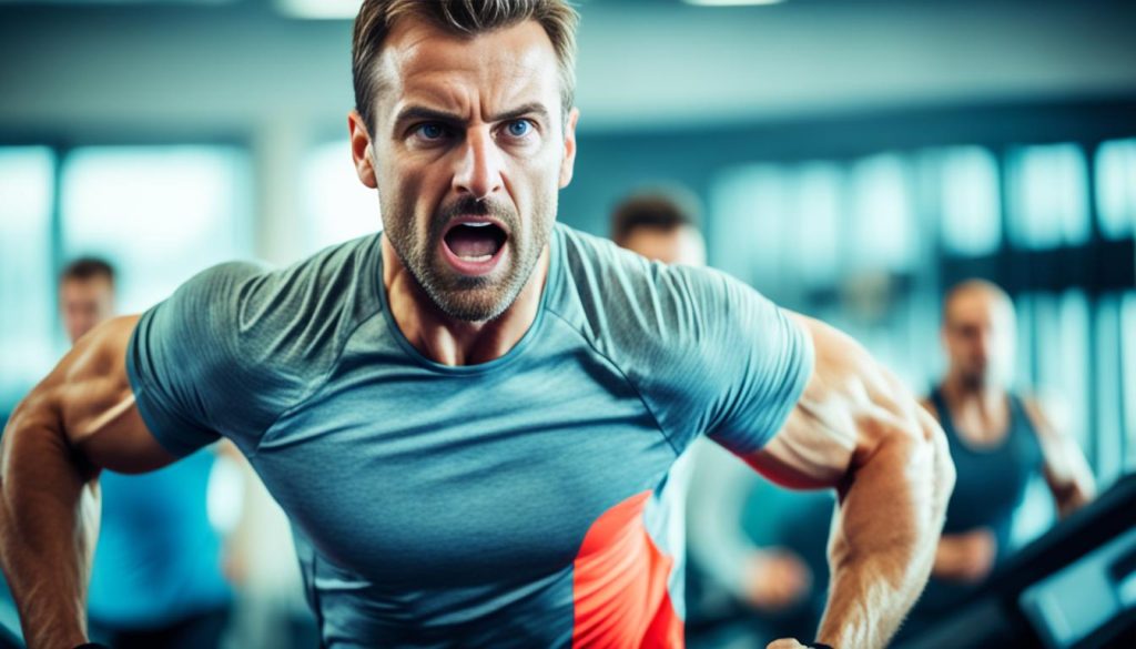 man exercising